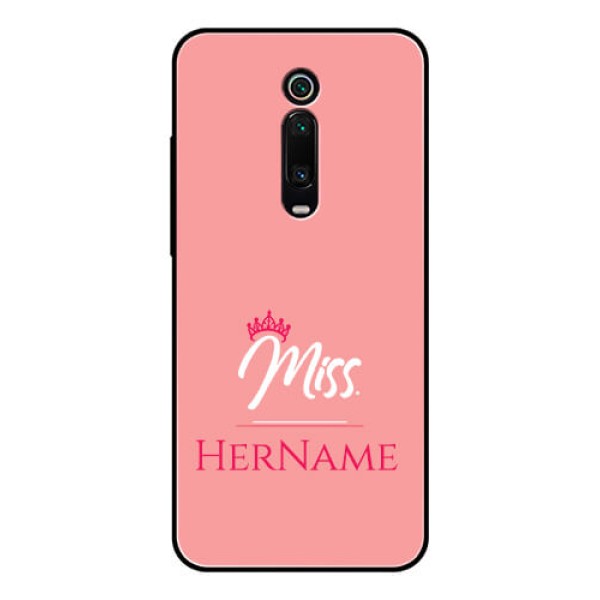Redmi K20 Pro Custom Glass Phone Case Mrs with Name