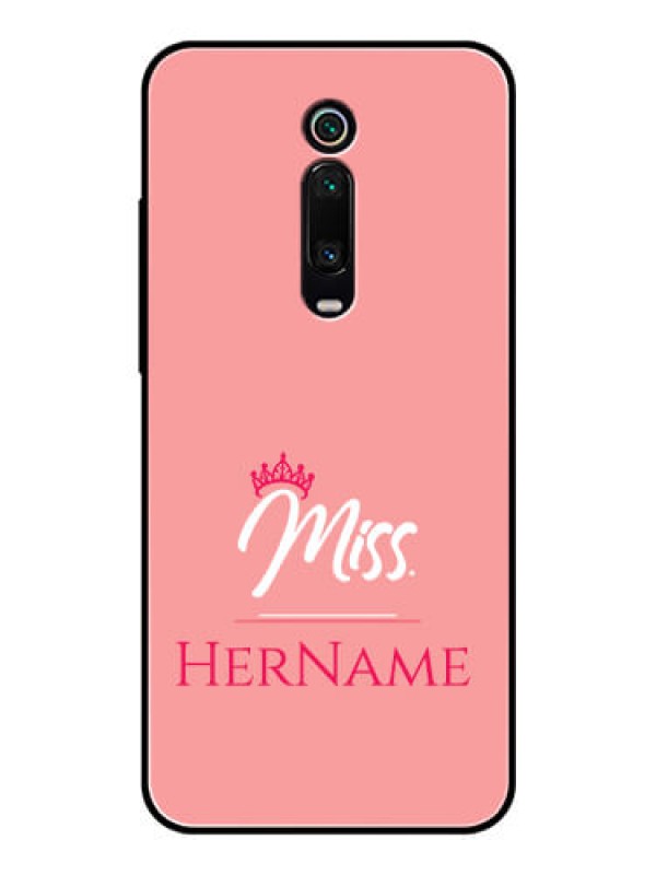 Custom Redmi K20 Pro Custom Glass Phone Case Mrs with Name