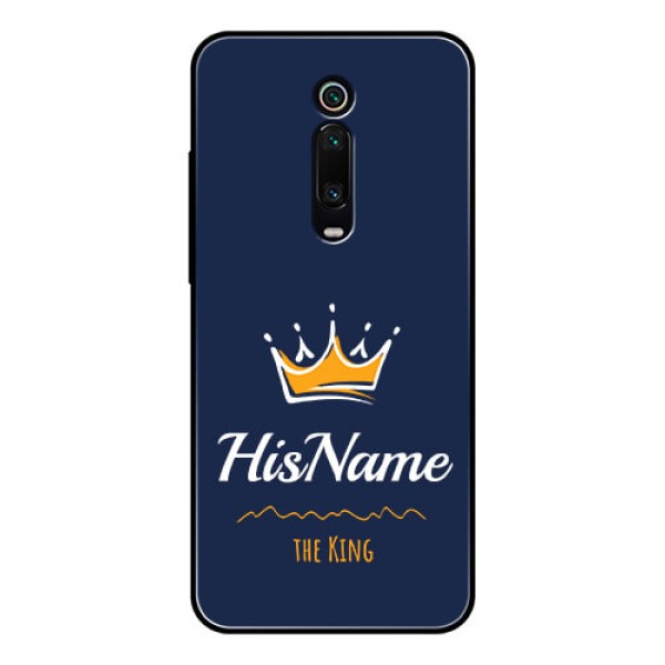 Redmi K20 Pro Glass Phone Case King with Name