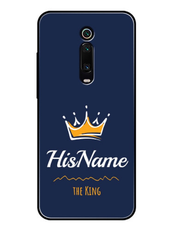 Custom Redmi K20 Pro Glass Phone Case King with Name