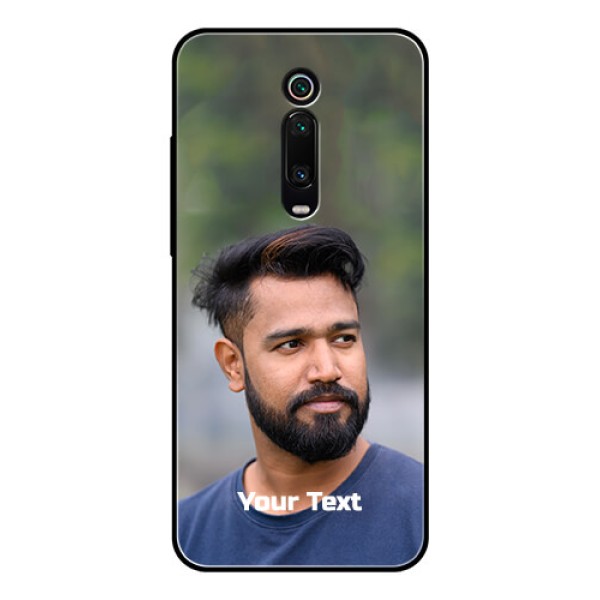 Redmi K20 Pro Glass Mobile Cover: Photo with Text
