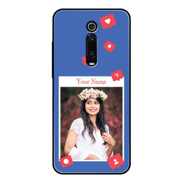 Xiaomi Redmi K20 Pro Custom Glass Phone Case - Like Share And Comment Design Xiaomi Redmi K20 Pro Custom Glass Phone Case - Like Share And Comment Design