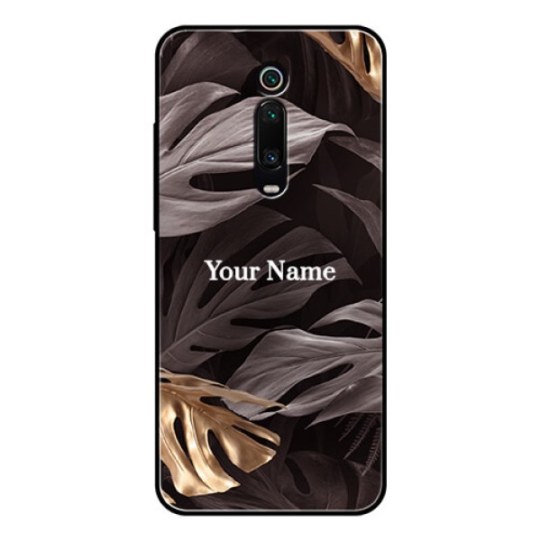 Xiaomi Redmi K20 Pro Personalised Glass Phone Case - Wild Leaves digital paint Design Xiaomi Redmi K20 Pro Personalised Glass Phone Case - Wild Leaves digital paint Design