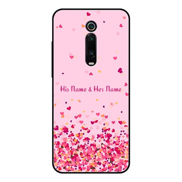 Xiaomi Redmi K20 Pro Photo Printing on Glass Case - Floating Hearts Design Xiaomi Redmi K20 Pro Photo Printing on Glass Case - Floating Hearts Design