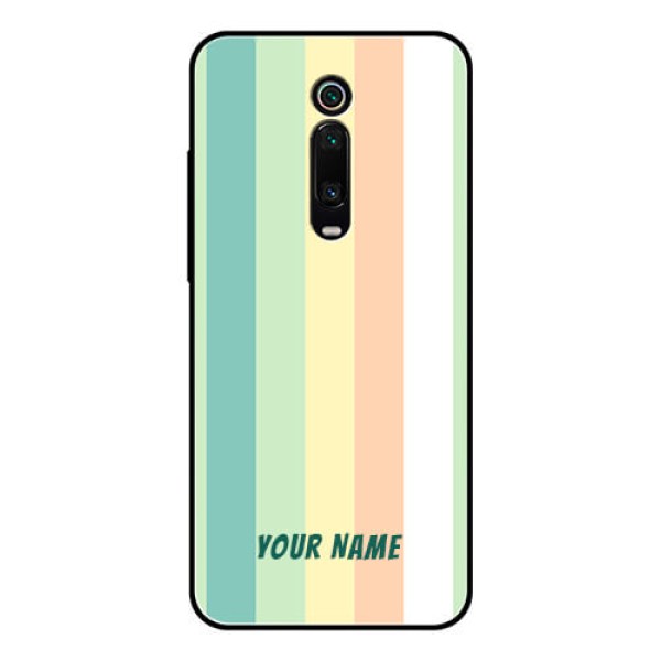 Xiaomi Redmi K20 Pro Photo Printing on Glass Case - Multi-colour Stripes Design Xiaomi Redmi K20 Pro Photo Printing on Glass Case - Multi-colour Stripes Design