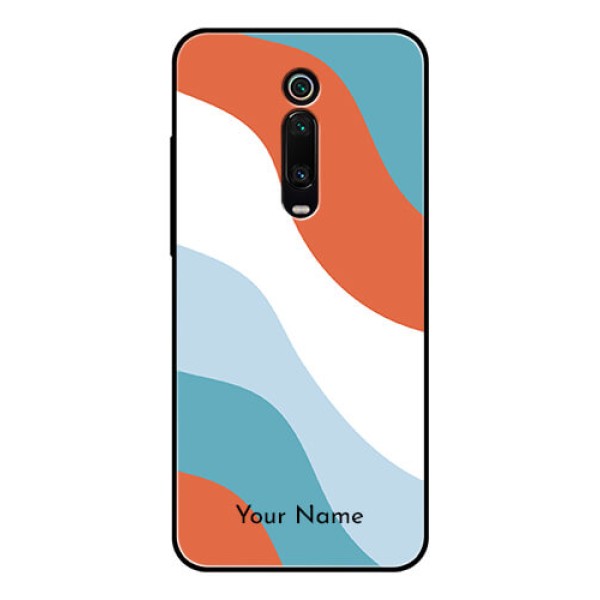 Xiaomi Redmi K20 Pro Custom Glass Mobile Case - coloured Waves Design Xiaomi Redmi K20 Pro Custom Glass Mobile Case - coloured Waves Design