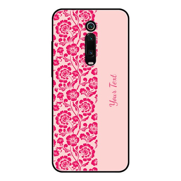 Xiaomi Redmi K20 Pro Custom Glass Phone Case - Attractive Floral Pattern Design