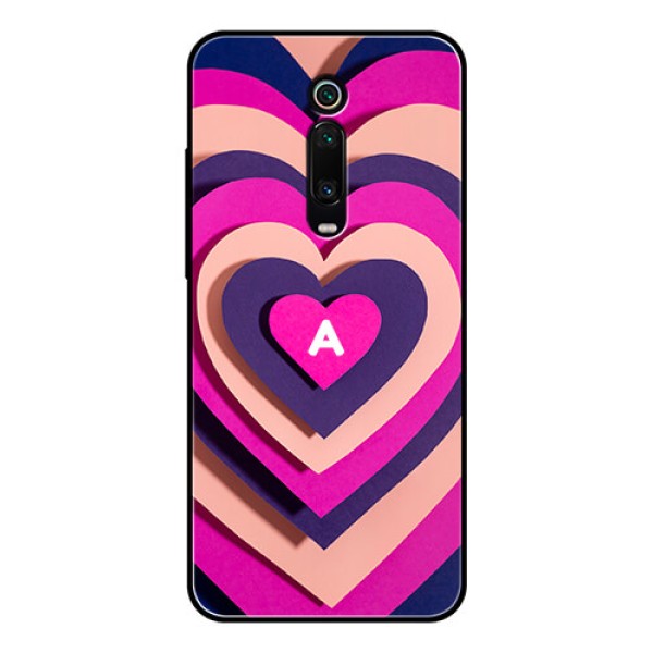 Xiaomi Redmi K20 Pro Custom Glass Mobile Case - Cute Heart Pattern Design Xiaomi Redmi K20 Pro Custom Glass Mobile Case - Cute Heart Pattern Design