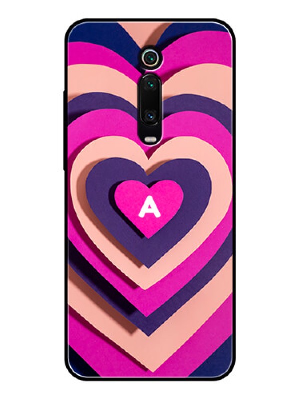 Custom Xiaomi Redmi K20 Pro Custom Glass Mobile Case - Cute Heart Pattern Design