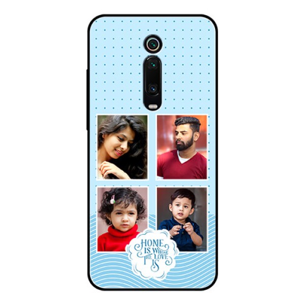 Xiaomi Redmi K20 Pro Custom Glass Phone Case - Cute love quote with 4 pic upload Design Xiaomi Redmi K20 Pro Custom Glass Phone Case - Cute love quote with 4 pic upload Design