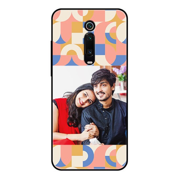 Xiaomi Redmi K20 Pro Photo Printing on Glass Case - Semi-circle Maze Pattern Design Xiaomi Redmi K20 Pro Photo Printing on Glass Case - Semi-circle Maze Pattern Design