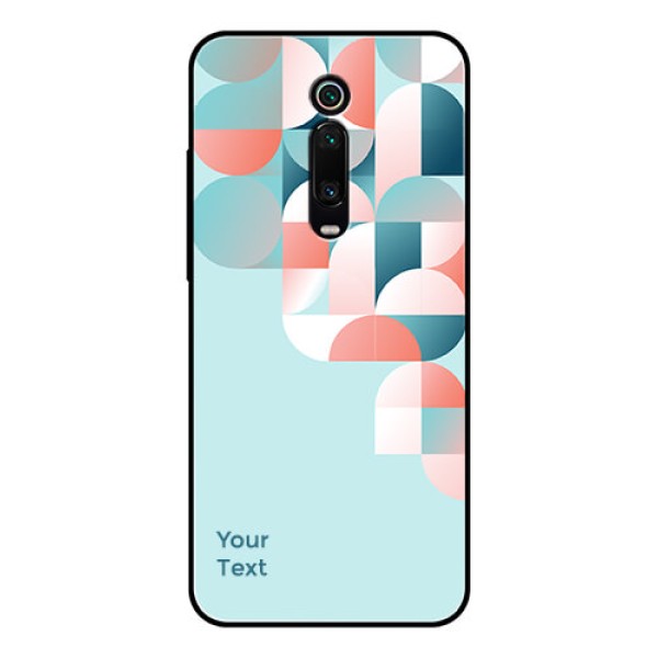 Xiaomi Redmi K20 Pro Custom Glass Phone Case - Stylish Semi-circle Pattern Design