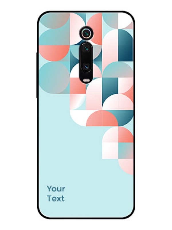 Custom Xiaomi Redmi K20 Pro Custom Glass Phone Case - Stylish Semi-circle Pattern Design