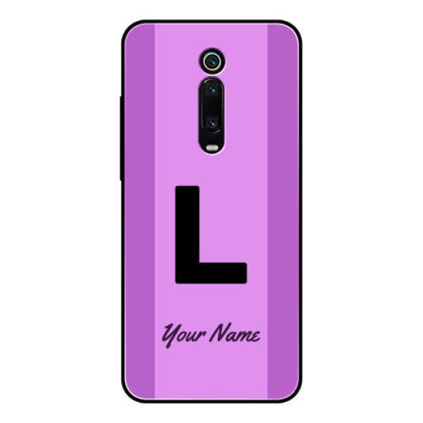 Xiaomi Redmi K20 Pro Custom Glass Phone Case - Tricolor custom text Design