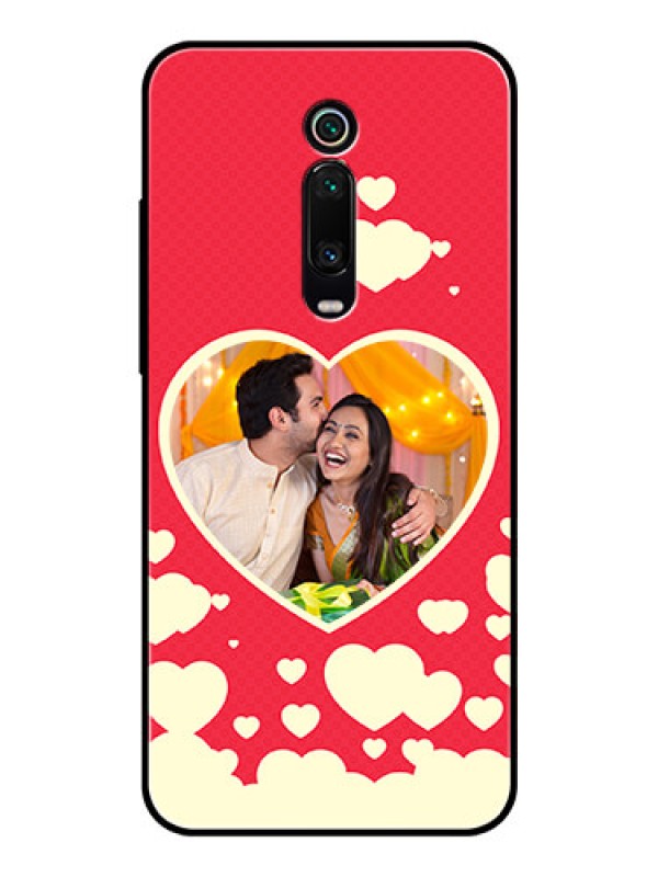 Custom Redmi K20 Custom Glass Mobile Case  - Love Symbols Phone Cover Design