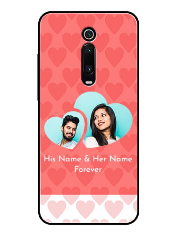 Custom Redmi K20 Personalized Glass Phone Case  - Couple Pic Upload Design