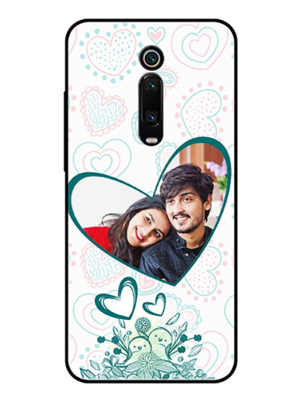Custom Redmi K20 Photo Printing on Glass Case  - Premium Couple Design