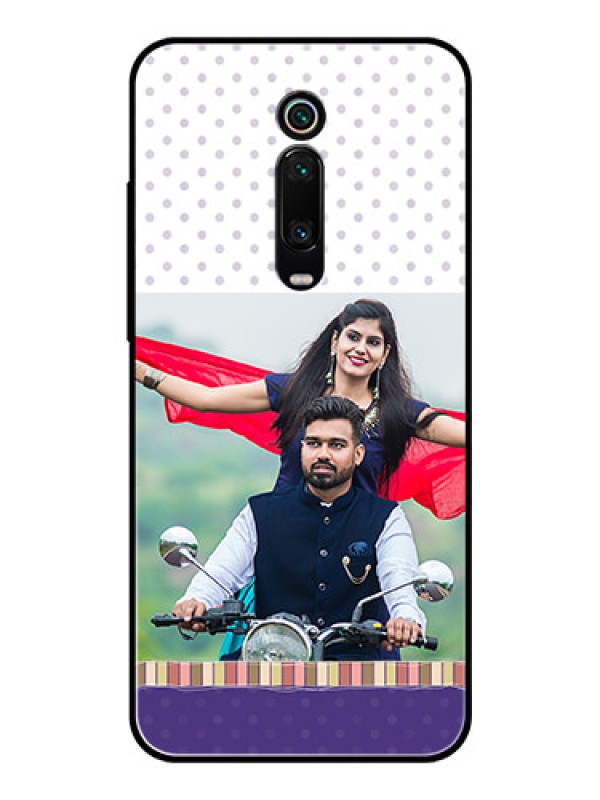 Custom Redmi K20 Photo Printing on Glass Case  - Cute Family Design