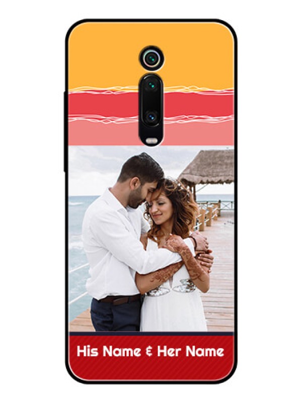 Custom Redmi K20 Custom Glass Mobile Case  - Colorful Case Design