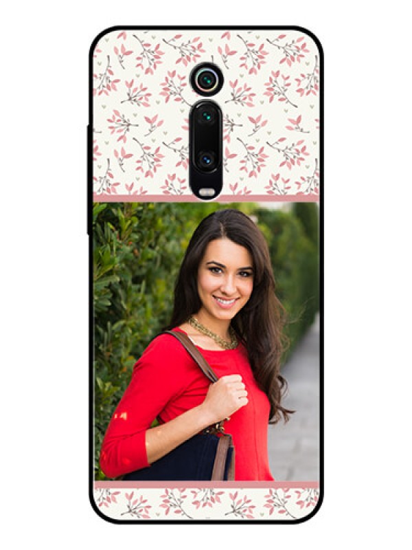 Custom Redmi K20 Custom Glass Phone Case  - Premium Floral Design