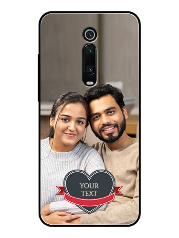 Custom Redmi K20 Custom Glass Phone Case  - Just Married Couple Design