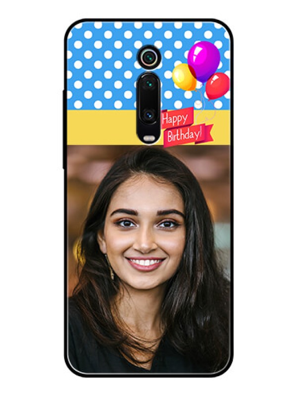 Custom Redmi K20 Custom Glass Mobile Case  - Happy Birthday Design