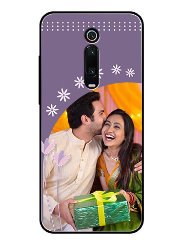 Custom Redmi K20 Custom Glass Mobile Case  - Lavender flowers design 