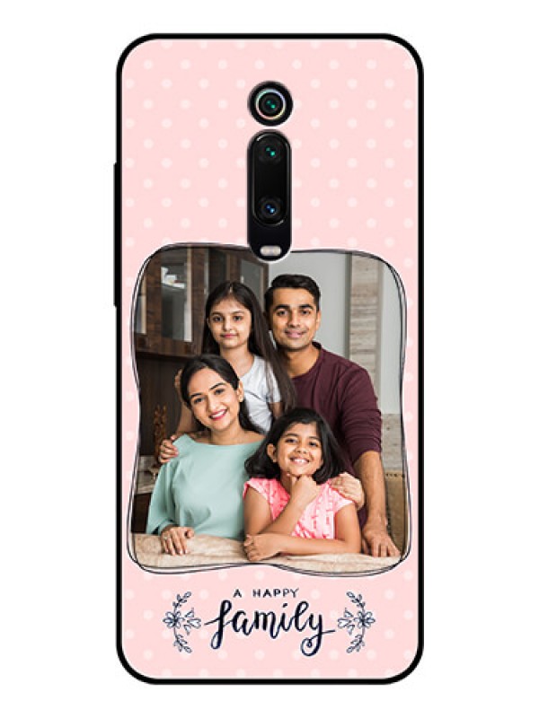 Custom Redmi K20 Custom Glass Phone Case  - Family with Dots Design