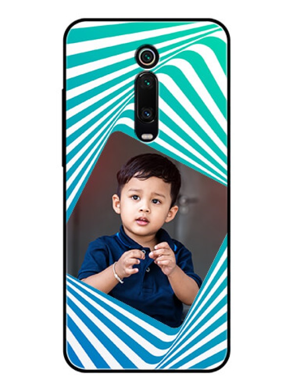 Custom Redmi K20 Personalized Glass Phone Case  - Abstract Spiral Design