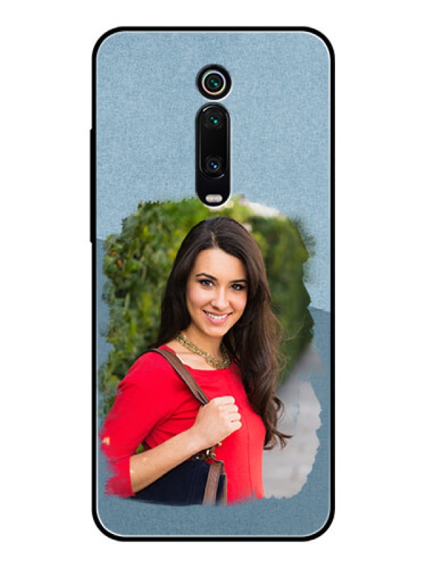 Custom Redmi K20 Custom Glass Mobile Case  - Grunge Line Art Design