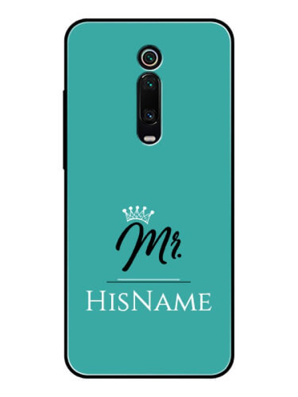 Custom Redmi K20 Custom Glass Phone Case Mr with Name