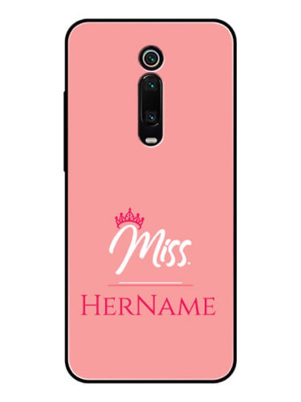 Custom Redmi K20 Custom Glass Phone Case Mrs with Name