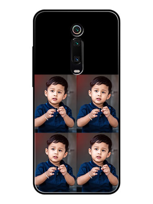 Custom Redmi K20 4 Image Holder on Glass Mobile Cover