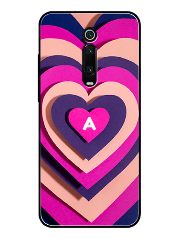 Custom Xiaomi Redmi K20 Custom Glass Mobile Case - Cute Heart Pattern Design