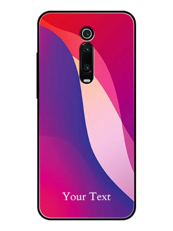 Custom Xiaomi Redmi K20 Personalized Glass Phone Case - Digital abstract Overlap Design