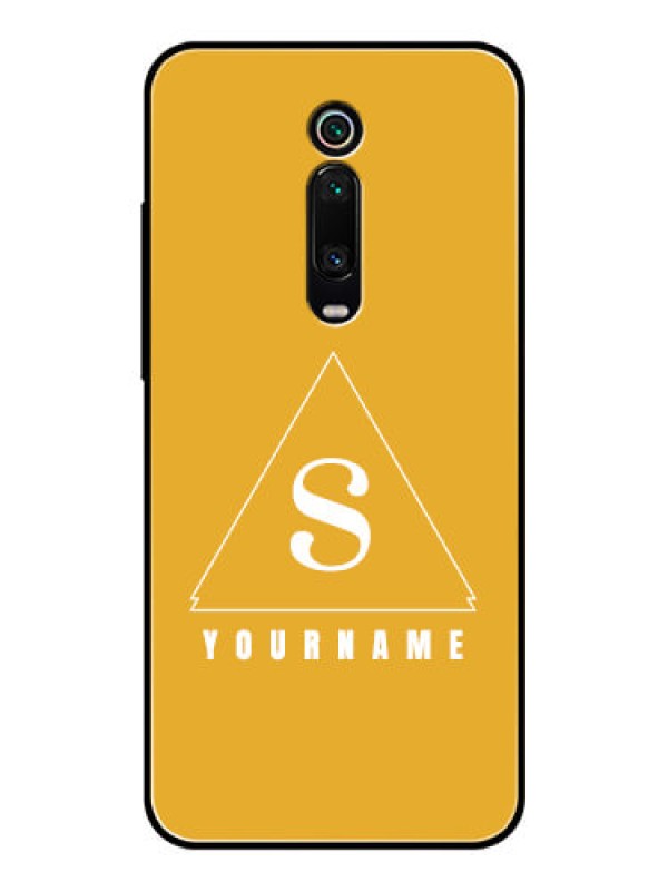 Custom Xiaomi Redmi K20 Personalized Glass Phone Case - simple triangle Design