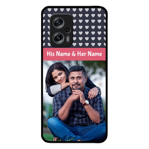 Redmi K50i 5G Custom Glass Mobile Case - Love Symbols Design