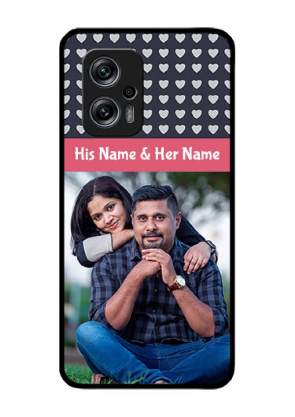 Redmi K50i 5G Custom Glass Mobile Case - Love Symbols Design