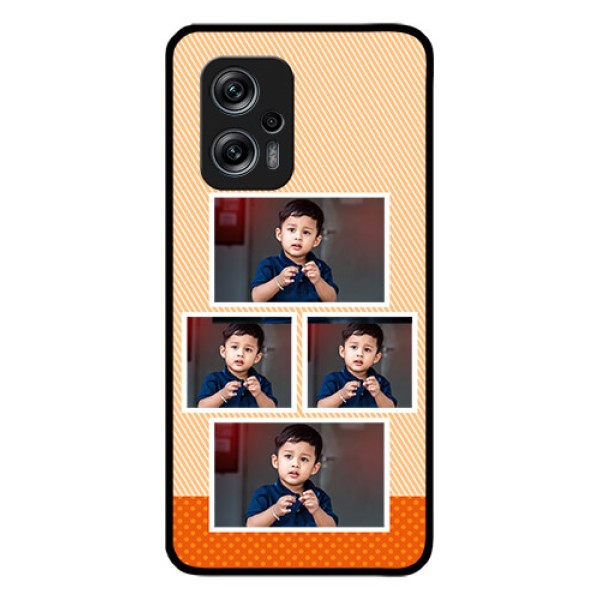 Redmi K50i 5G Photo Printing on Glass Case - Bulk Photos Upload Design
