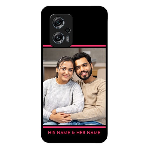 Redmi K50i 5G Custom Glass Mobile Case - with Add Text Design