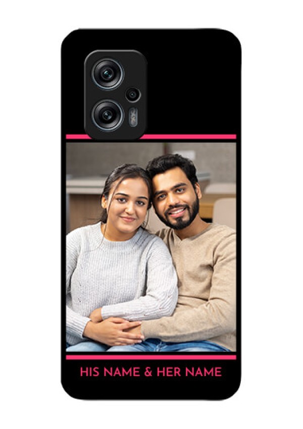 Redmi K50i 5G Custom Glass Mobile Case - with Add Text Design