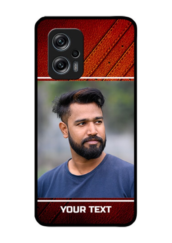 Redmi K50i 5G Personalized Glass Phone Case - Leather Phone Case Design