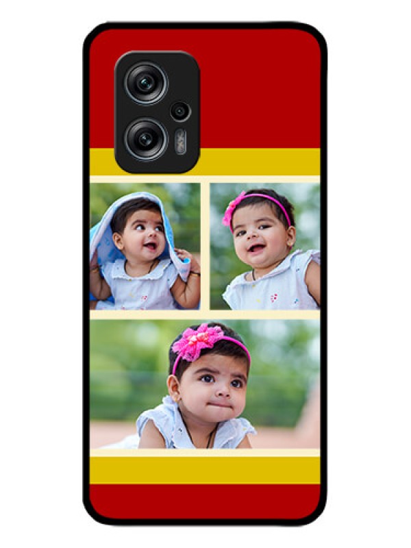 Custom Redmi K50i 5G Custom Glass Mobile Case - Multiple Pic Upload Design