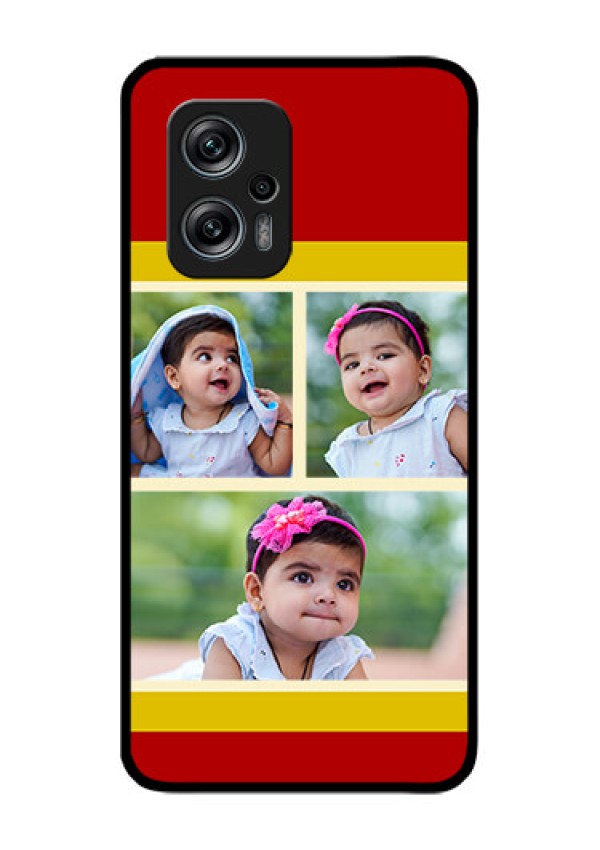 Redmi K50i 5G Custom Glass Mobile Case - Multiple Pic Upload Design