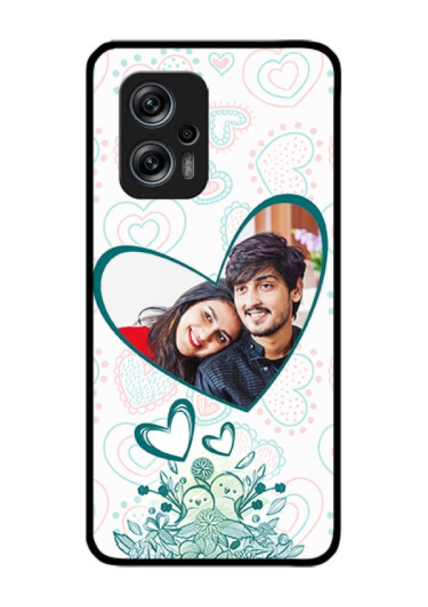 Redmi K50i 5G Photo Printing on Glass Case - Premium Couple Design