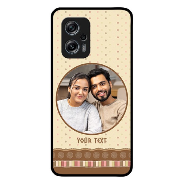 Redmi K50i 5G Custom Glass Mobile Case - Brown Dotted Mobile Case Design Redmi K50i 5G Custom Glass Mobile Case - Brown Dotted Mobile Case Design