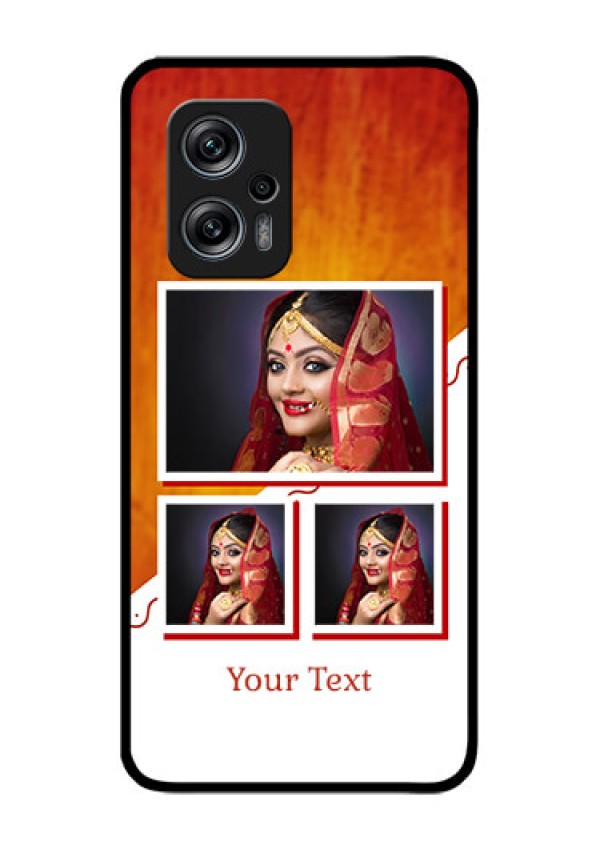 Redmi K50i 5G Custom Glass Phone Case - Wedding Memories Design