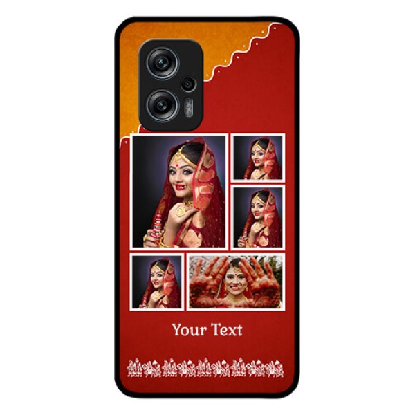 Redmi K50i 5G Personalized Glass Phone Case - Wedding Pic Upload Design Redmi K50i 5G Personalized Glass Phone Case - Wedding Pic Upload Design