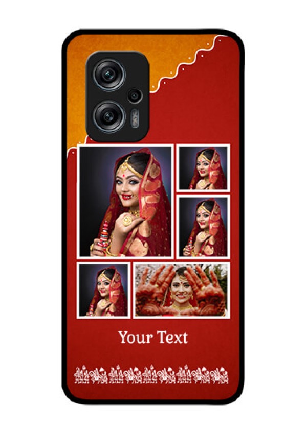 Redmi K50i 5G Personalized Glass Phone Case - Wedding Pic Upload Design