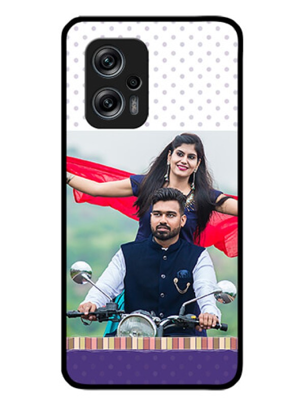 Custom Redmi K50i 5G Photo Printing on Glass Case - Cute Family Design